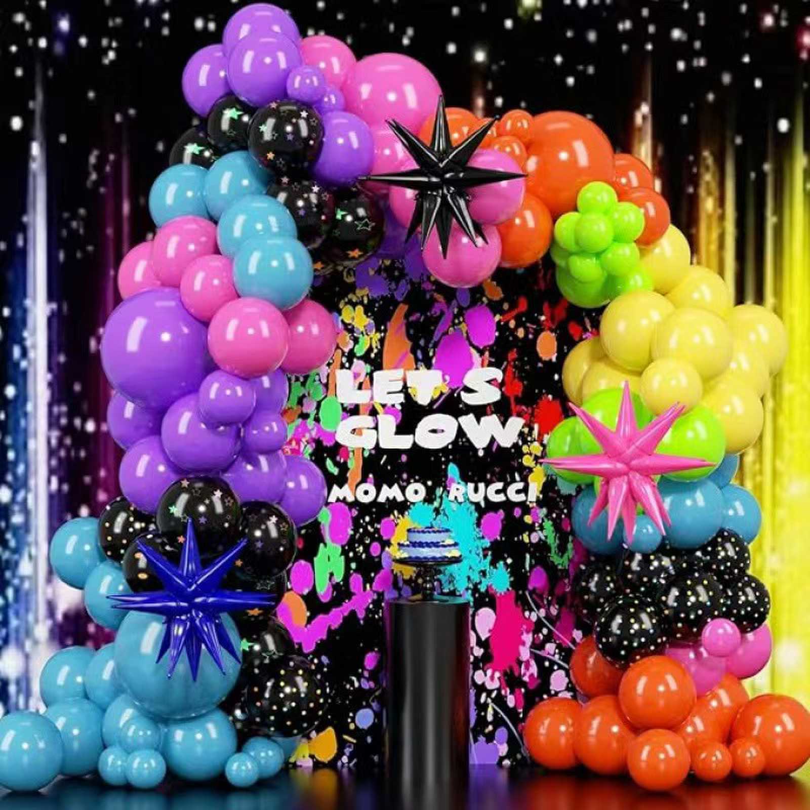 Neon-ilmapallokaari Neon-ilmapallokaari