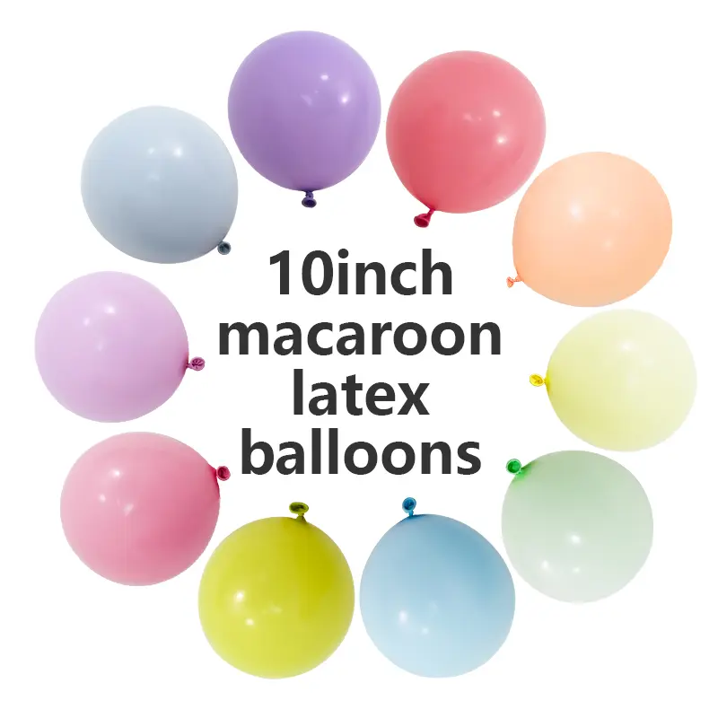 10 tuuman Macaron-lateksiilmapallot