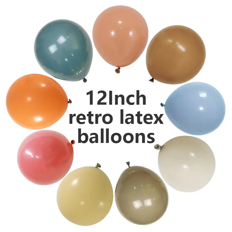 12 tuuman retrolateksiilmapallot