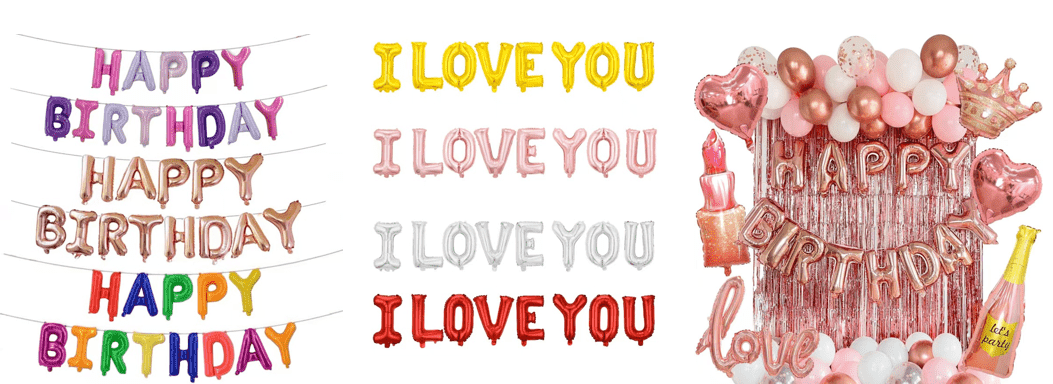 Mitä kirjaimia 16 tuuman kirjefoliopallo sisältää? Tuetko ilmaista yhdistelmää?