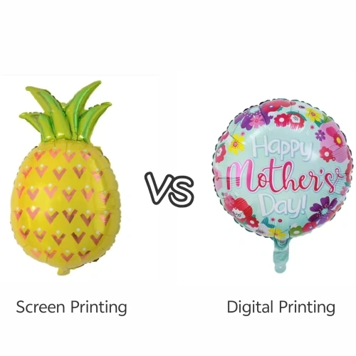 Silkkipainatus vs digitaalinen painatus: kumpi on parempi folioilmapalloille