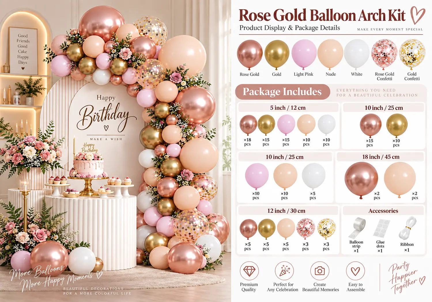 Balloon Arch Kits -tukkumyynti: mitä täydellinen sarja sisältää