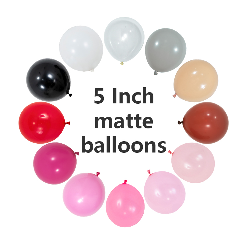 5 tuuman matta lateksiilmapallot