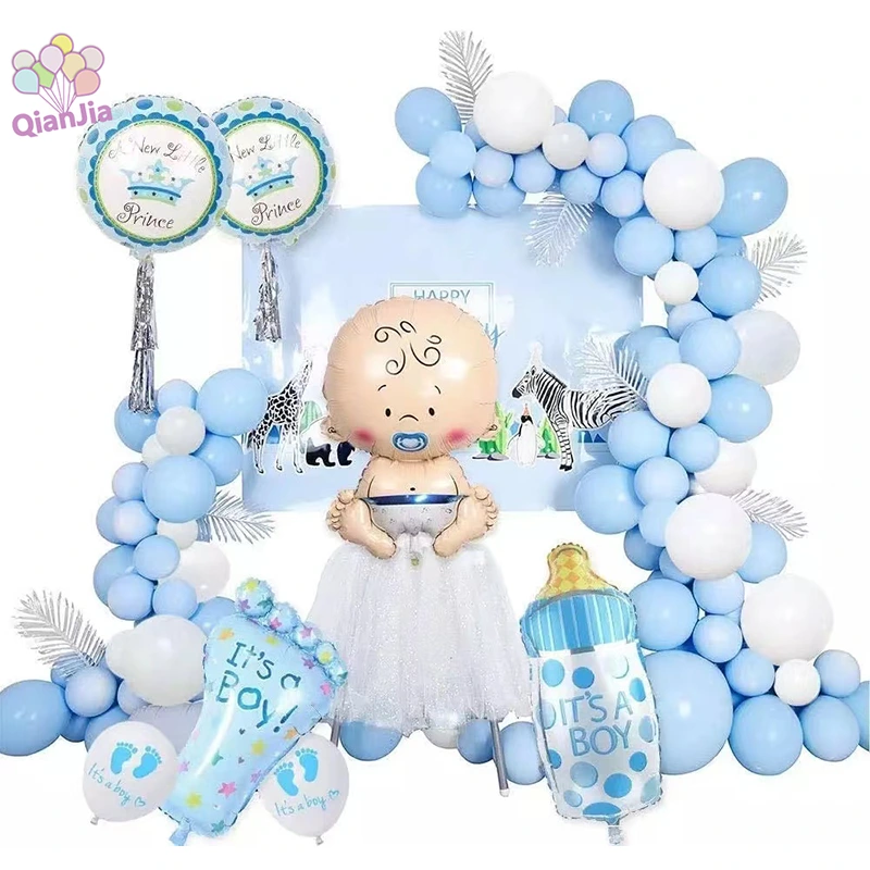 Baby Shower Balloon Arch Garland Kit folioilmapallolla