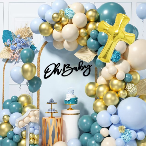 Vauvan suihkun ilmapallokaarisarjat