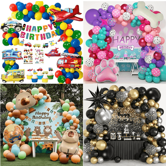 Syntymäpäiväjuhlien ilmapallokaari