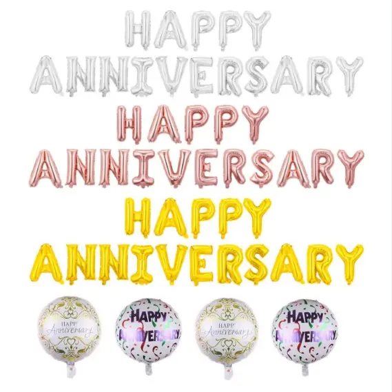 Hyvää vuosipäivää folioilmapallokoriste