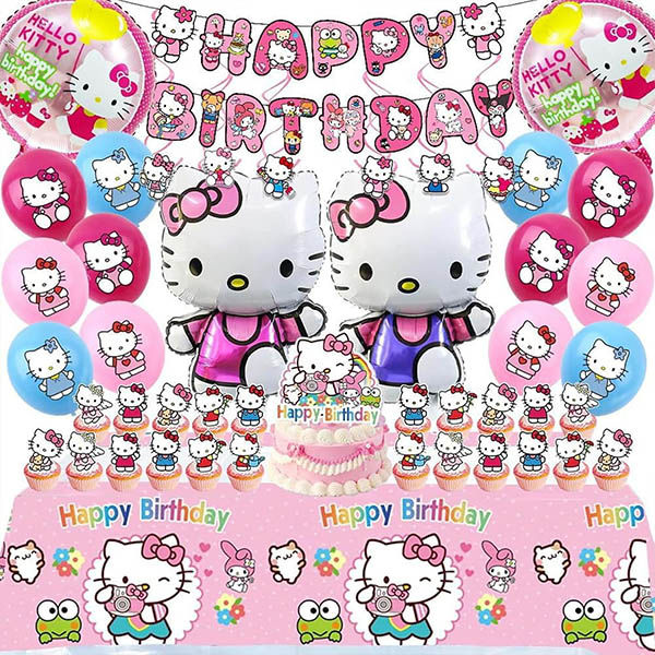 Hello Kitty -teemalla foliopallo