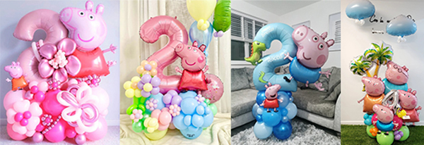 Peppa pig foil balloon kit