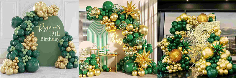 Green and Gold Balloon Arch Green and Gold Balloon Arch