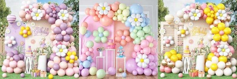 Daisy Balloon Garland Kit