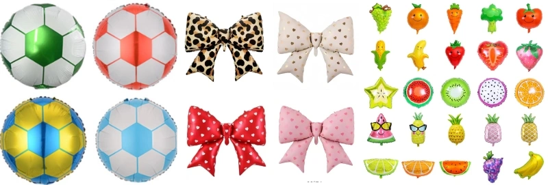 Screen-printed foil balloons