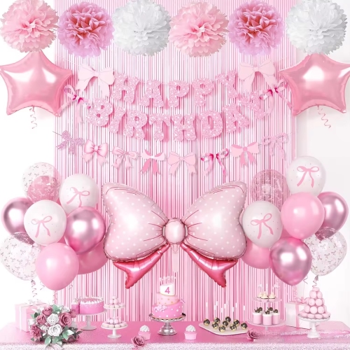 Pink Balloons Garland -setit