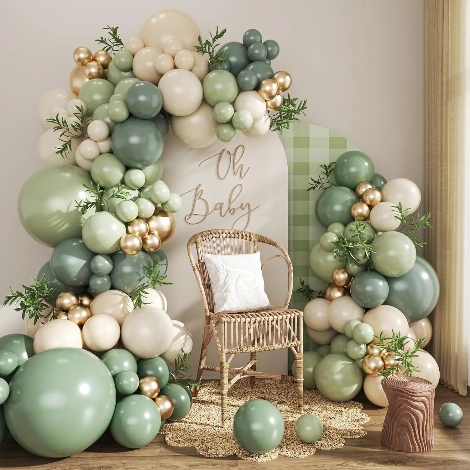 Sage Green Balloon Garland Arch Kits