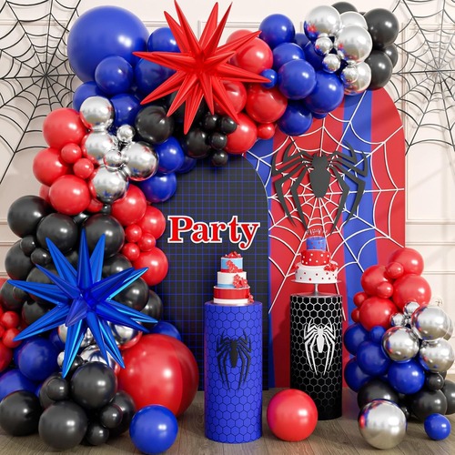 Spider Balloon Arch Garland Kit