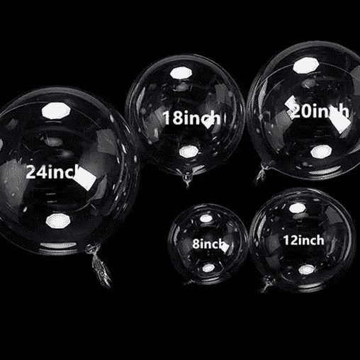 Läpinäkyvä bobo-ilmapallo